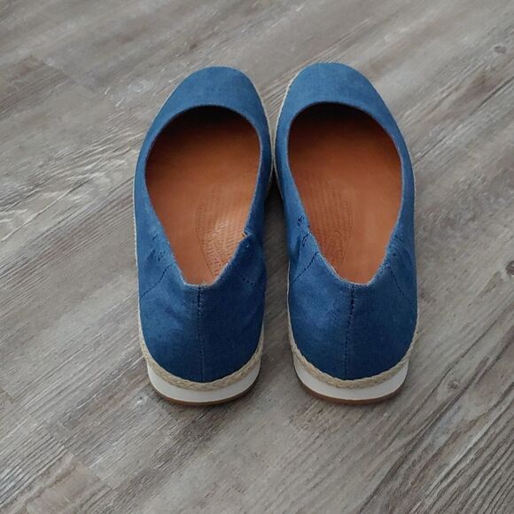 BareTraps Posture Plus blue denim flats Sz 9.5 - Picture 4 of 8